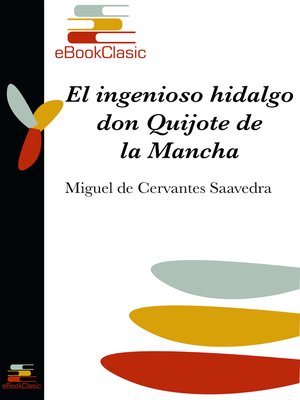 cover image of El ingenioso hidalgo don Quijote de la Mancha (Anotado)